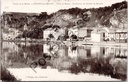Dinant - "Place de Meuse - Au-dessus, les Grottes de Montfat" - Rive de la Meuse avec les grottes de Montfat