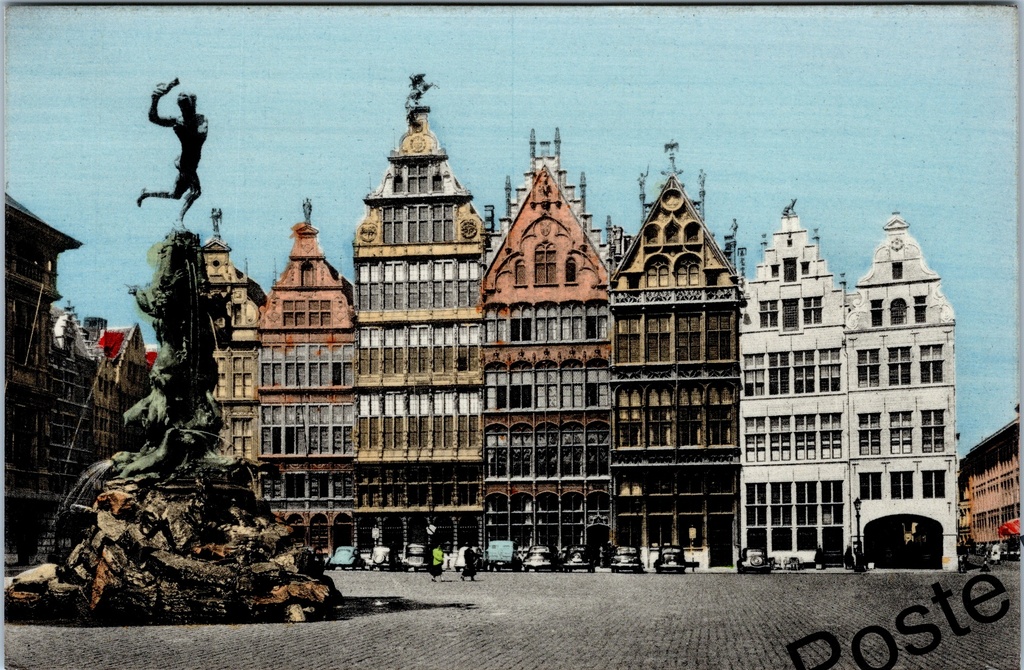 [Antwerpen42] Antwerpen - "Grote Markt en Standbeeld Brabo" - Grote Markt met Brabofontein