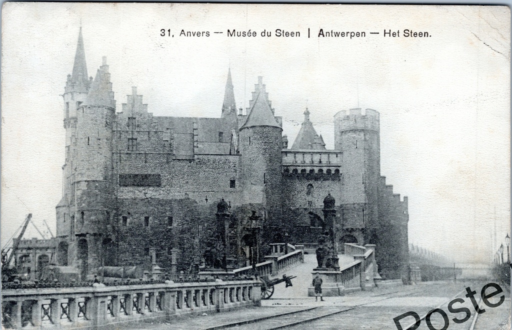[Antwerpen40] Antwerpen - "Anvers — Musée du Steen | Antwerpen — Het Steen" - Middeleeuws kasteel aan de Scheldekaaien