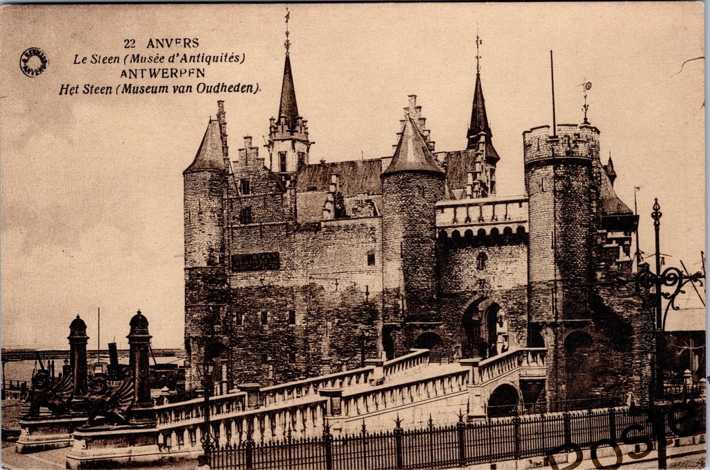 [Antwerpen24] Anvers - "Het Steen (Musée des Antiquités)". - Château médiéval sur l'Escaut