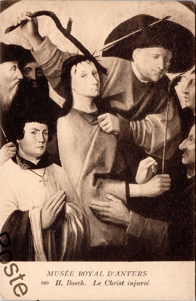 [Antwerpen06] Antwerpen - "H. Bosch. Le Christ injurié" - Schilderij Christus bespot door Jeroen Bosch