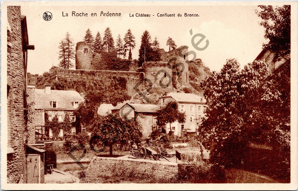 [Varia0178] La Roche-en-Ardenne - "Le Château - Confluent du Bronze" - Château au confluent du Bronze