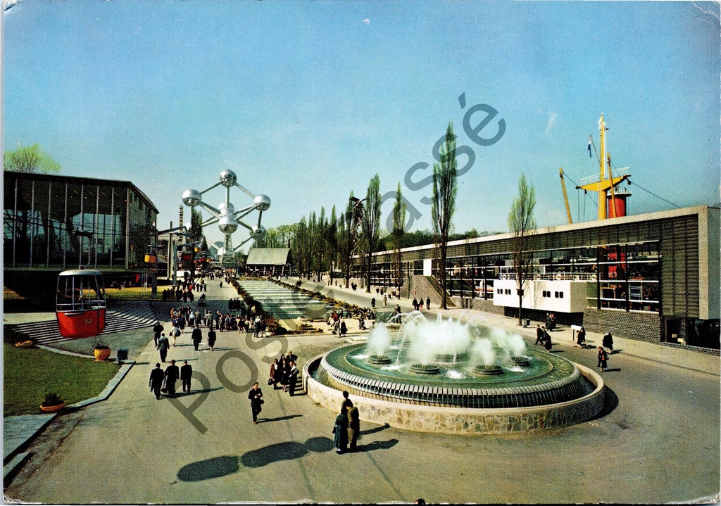 [Varia0200] Brussels - "Avenue de la Benelux" - Expo 58 World Fair with Atomium