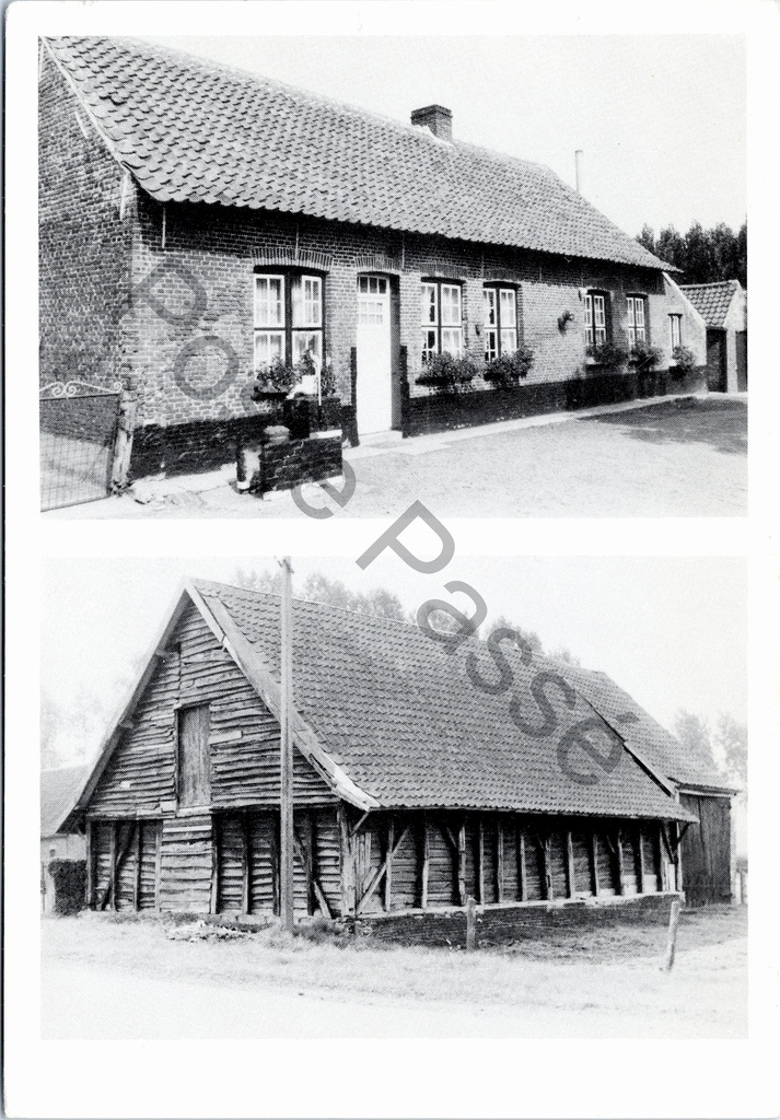 [Deinze1 (45)] Astene - "Vue intérieure de l'église" - Vue extérieure de l'église et de la ferme