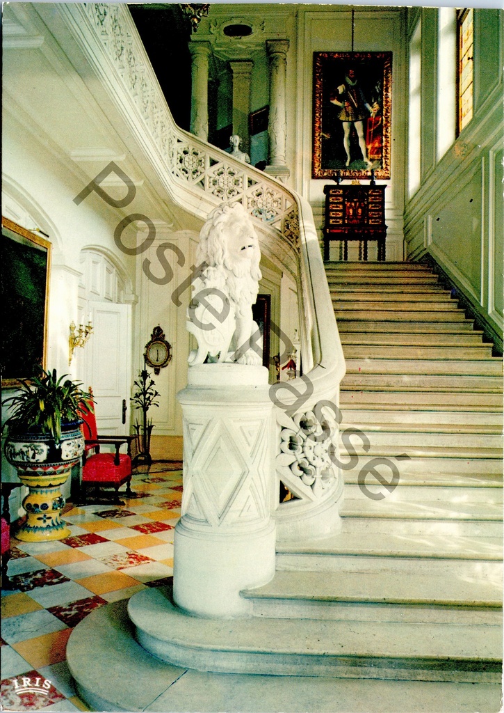 [Deinze1 (23)] Bachte-Maria-Leerne - "Château OYDONCK - Le grand palier" - Castle Oydonck, Eregang