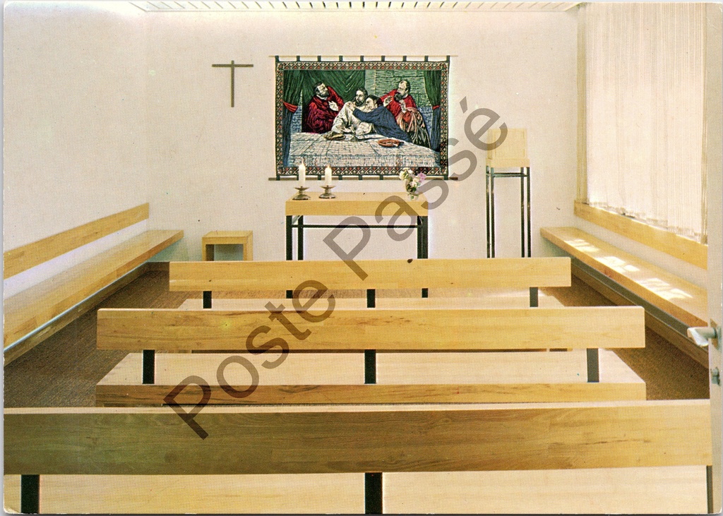 [Lokeren0180.jpg] Eksaarde - "Huiskapel" - Interieur huiskapel van het St. Teresiacollege