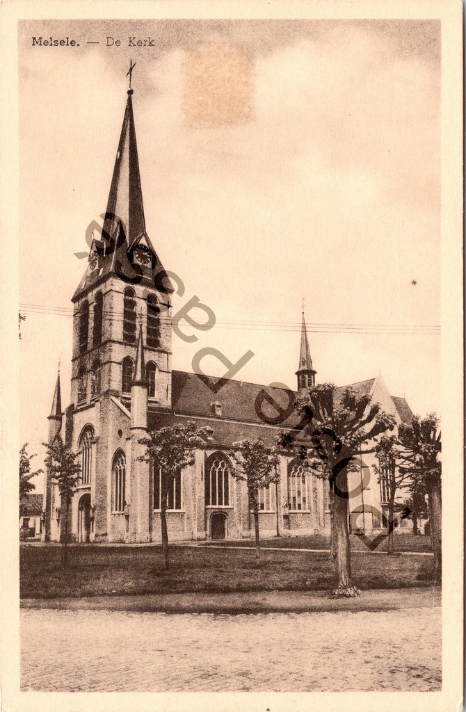 [Beveren-Kruibeke-Zwijndrecht0192.jpg] Melsele - "De Kerk" - Zicht op de parochiekerk