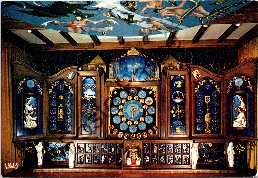 [Sint-Niklaas0226.jpg] Sint-Niklaas - "Astronomisch Kunstwerk De Heirmanklok" - Astronomische klok in Kasteel Walburg