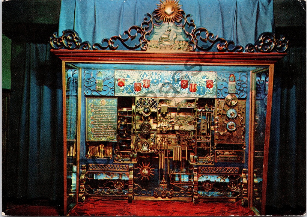 [Sint-Niklaas0228.jpg] Sint-Niklaas - "Astronomisch Kunstwerk «De Heirmanklok» Het Mechanisme" - Het mechanisme van de astronomische Heirmanklok in Kasteel Walburg