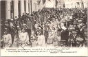 Lebbeke - "Jubelfeesten ter ere van O. L. V. van Lebbeke, op 3 Mei 1908" - Processie met groep maagden tijdens jubileumfeesten