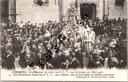 Lebbeke - "Het Mirakuleus Beeld van O. L. V. van Lebbeke, van de Kerk naar de estrade gedragen" - Jubelfeesten processie met miraculeus Mariabeeld, 3 mei 1908