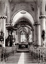Wieze - "Kerk van Sint-Salvator - Binnenzicht" - Interieur van de Sint-Salvatorkerk