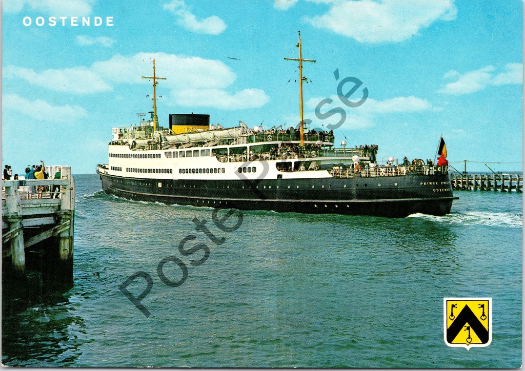 [Oostende0388.jpg] Oostende - "Maalboot Oostende-Dover" - Veerboot Prince Philippe vertrekt richting Dover