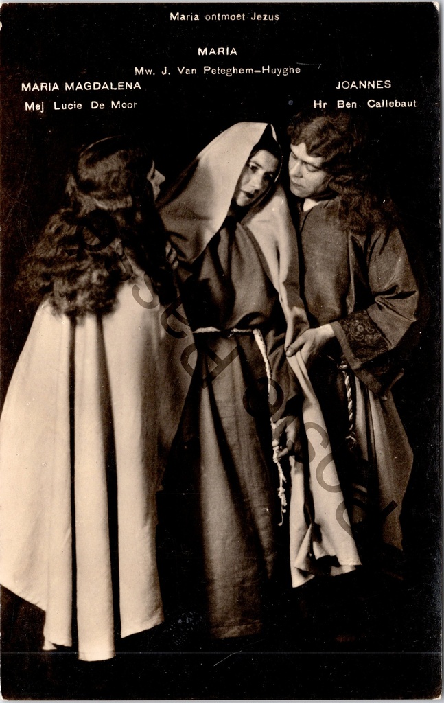 [Aalst0238.jpg] Aalst - "Passiespelen" - Passiespelen september 1931, scène Maria ontmoet Jezus