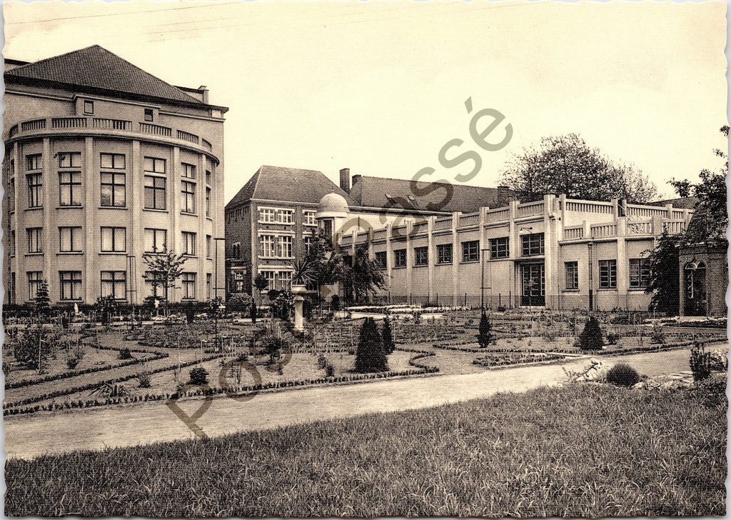[Aalst0320.jpg] Aalst - "Instituut St-Vincentius à Paulo" - Buitenaanzicht turnzaal, Gijzegem