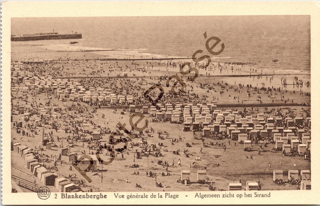 [Blankenberge0544.jpg] Blankenberge - "Vue générale de la Plage" - Algemeen zicht op het strand