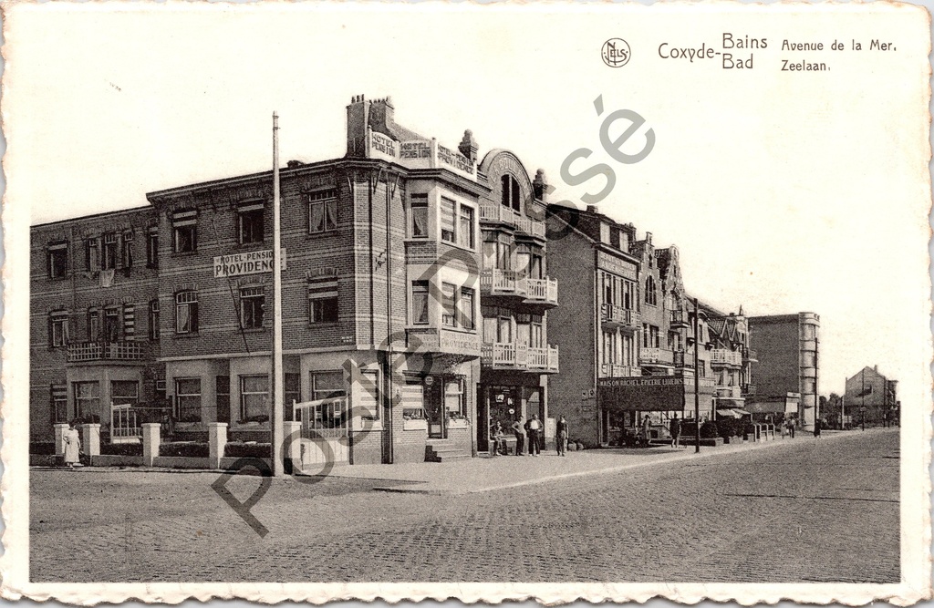 [koksijde0190.jpg] Koksijde - "Coxyde-Bains Bad, Avenue de la Mer / Zeelaan" - Hotel-Pension Providence aan de Zeelaan