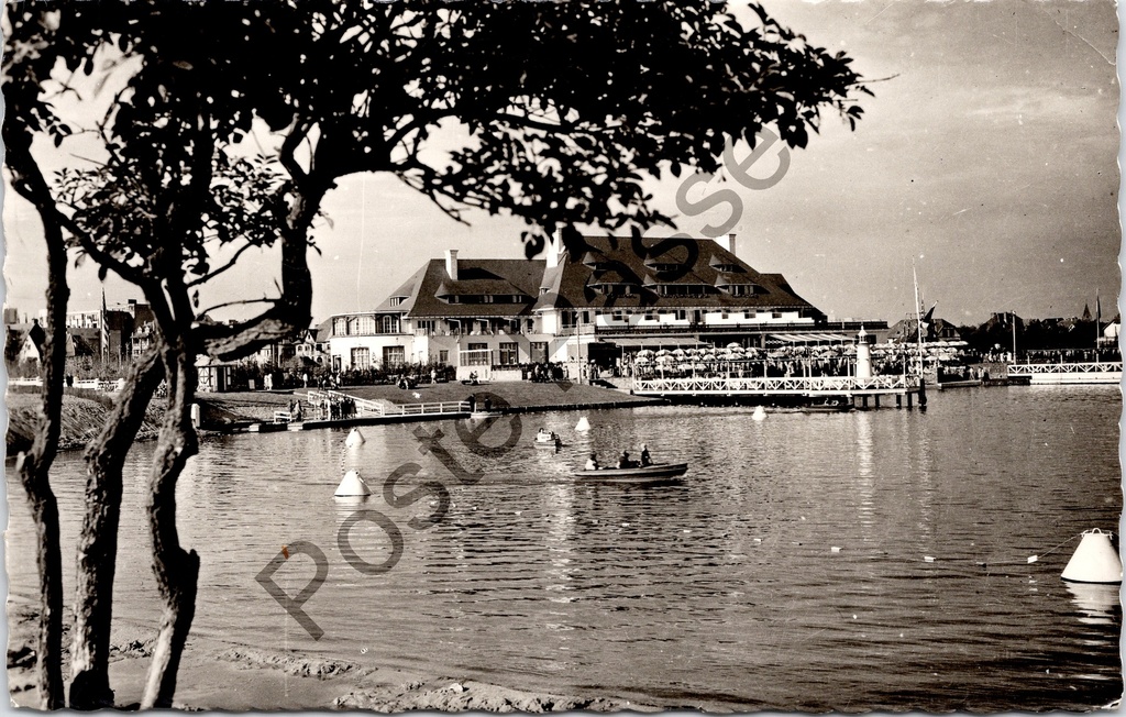 [Knokke-Heist0196.jpg] Knokke-Heist - "KNOKKE. ALBERT-PLAGE. LA RESERVE" - Restaurant/paviljoen La Réserve aan het water