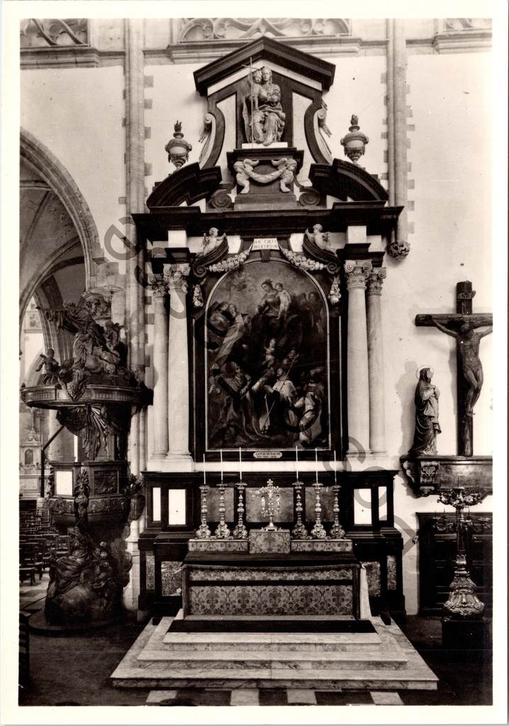 [Aalst0256.jpg] Aalst - "Sint-Martinuskerk" - Altaar van het Heilig Kruis door Cornelis van Mildert (1649-50)