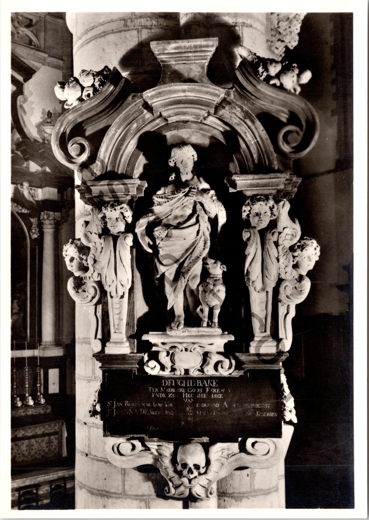 [Aalst0258.jpg] Aalst - "Sint-Martinuskerk" - Epitaaf van Jan Reals en Joanna De Smed (1669)