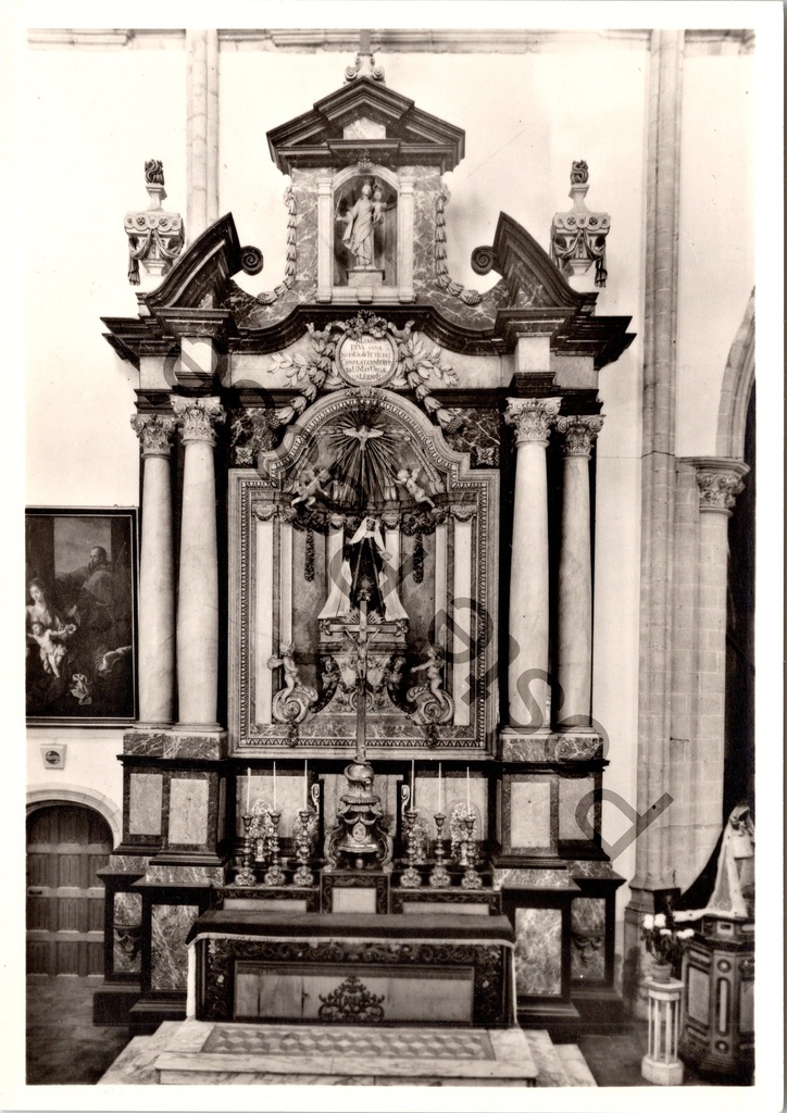 [Aalst0370.jpg] Aalst - "Sint-Martinuskerk" - Altaar van de Heilige Anna (Hallegasten), Jan Baptist De Coene 1782