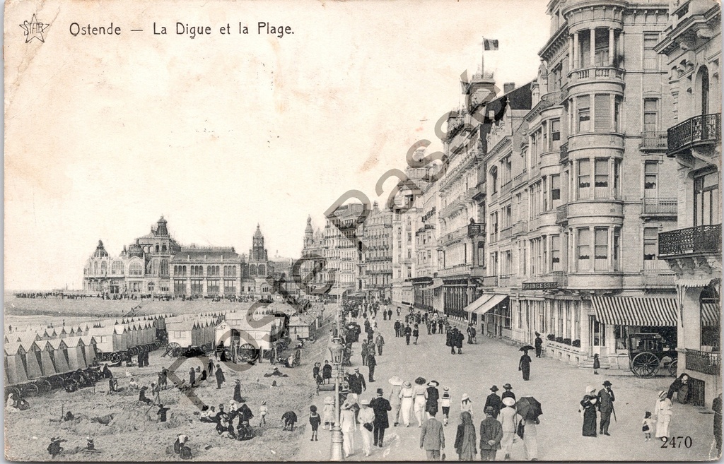 Oostende - "La Digue et la Plage" - Promenade et plage