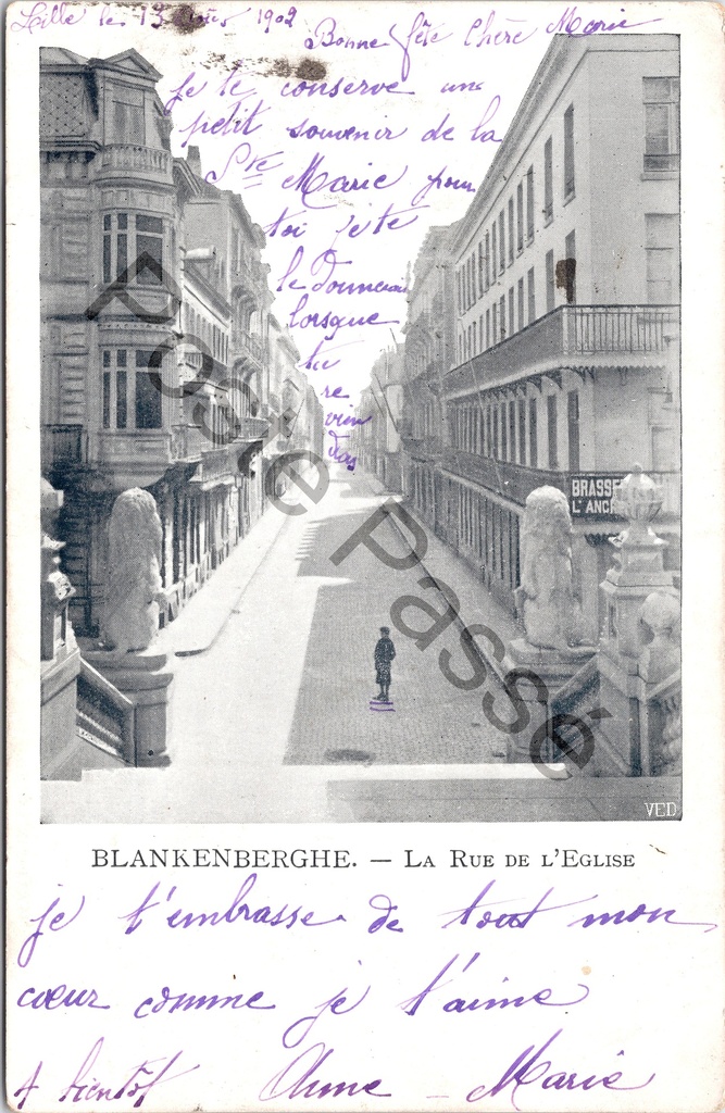 [Blankenberge0518.jpg] Blankenberge - "La Rue de l'Eglise" - De Kerkstraat
