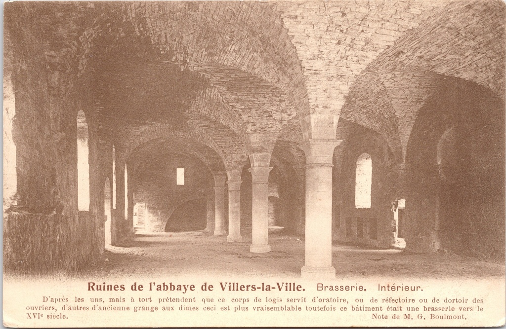 [villers-la-ville0799] Villers-la-Ville - « Ruines de l'abbaye de Villers-la-Ville. Brasserie. Intérieur. » - Intérieur de la brasserie située dans les ruines de l'abbaye