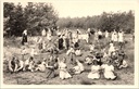 Ravels - « Notre-Dame de la Campine » - École en plein air pour filles, enfants jouant dans les fosses de sable