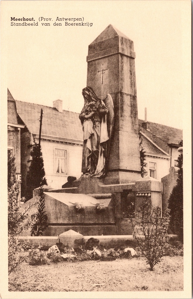 Meerhout - "Standbeeld van den Boerenkrijg" - Monument van de Boerenkrijg met engelfiguur