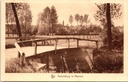 Hoogstraten – “Kemelsbrug te Meersel” – Wooden bridge over a stream in Meersel
