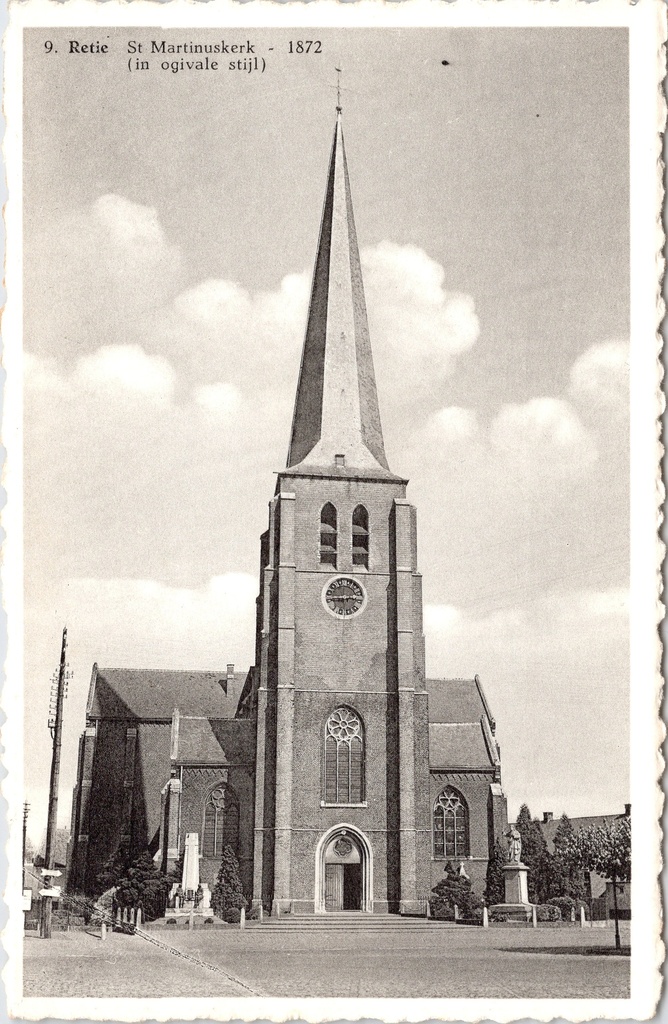 [Rethie0969] Retie - « Église Saint-Martin - 1872 (de style ogival) » - Église Saint-Martin de style néogothique