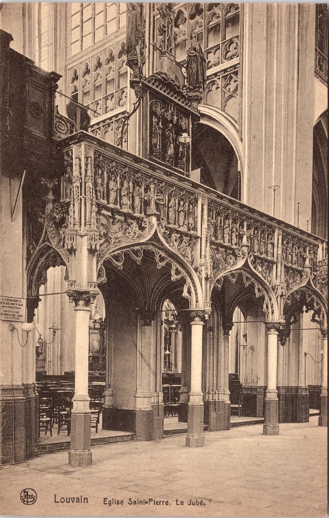 [Leuven0985] Louvain - « Église Saint-Pierre. Le Jubé » - Chœur de l'église Saint-Pierre