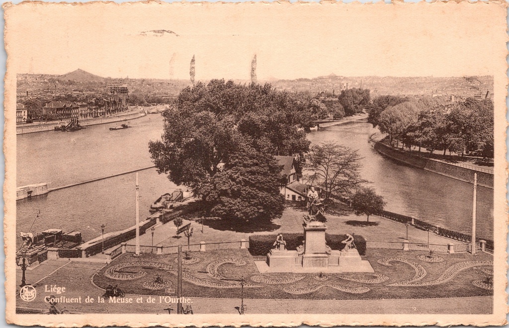 [Liege1007] Luik - "Confluent de la Meuse et de l'Ourthe" - Samenvloeiing van de Maas en de Ourthe