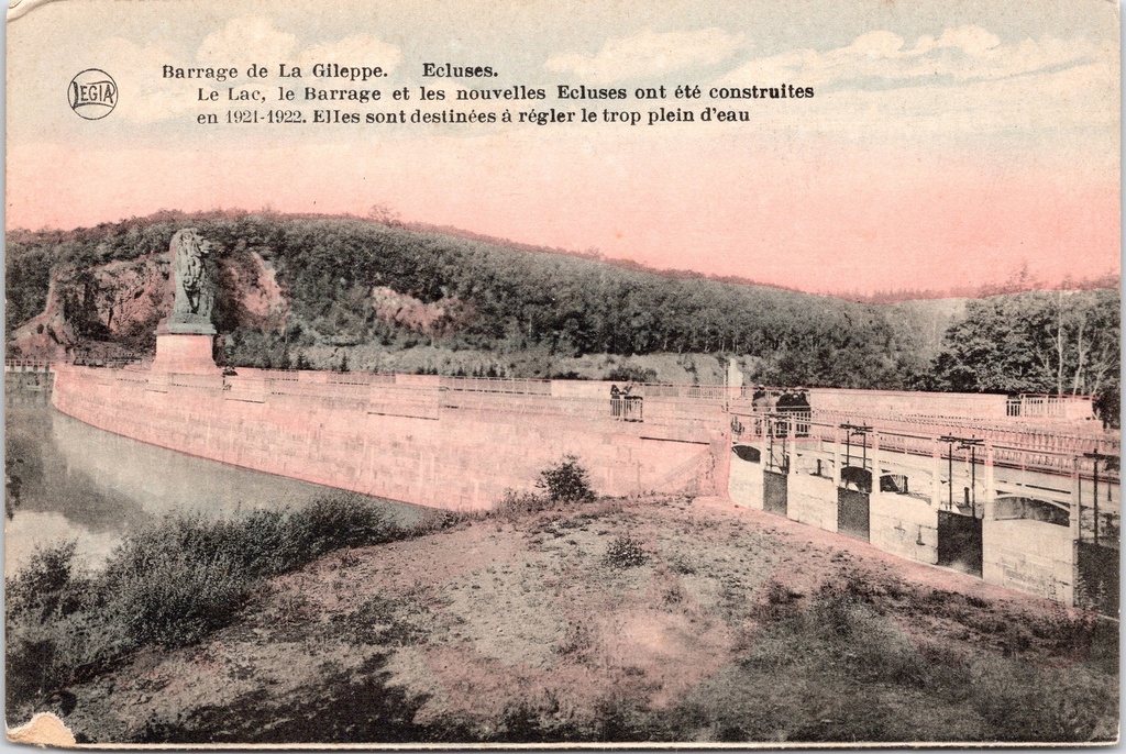 [Jalhay1023] Jalhay – “Barrage de La Gileppe. Ecluses.” – Dam and locks of the Gileppe