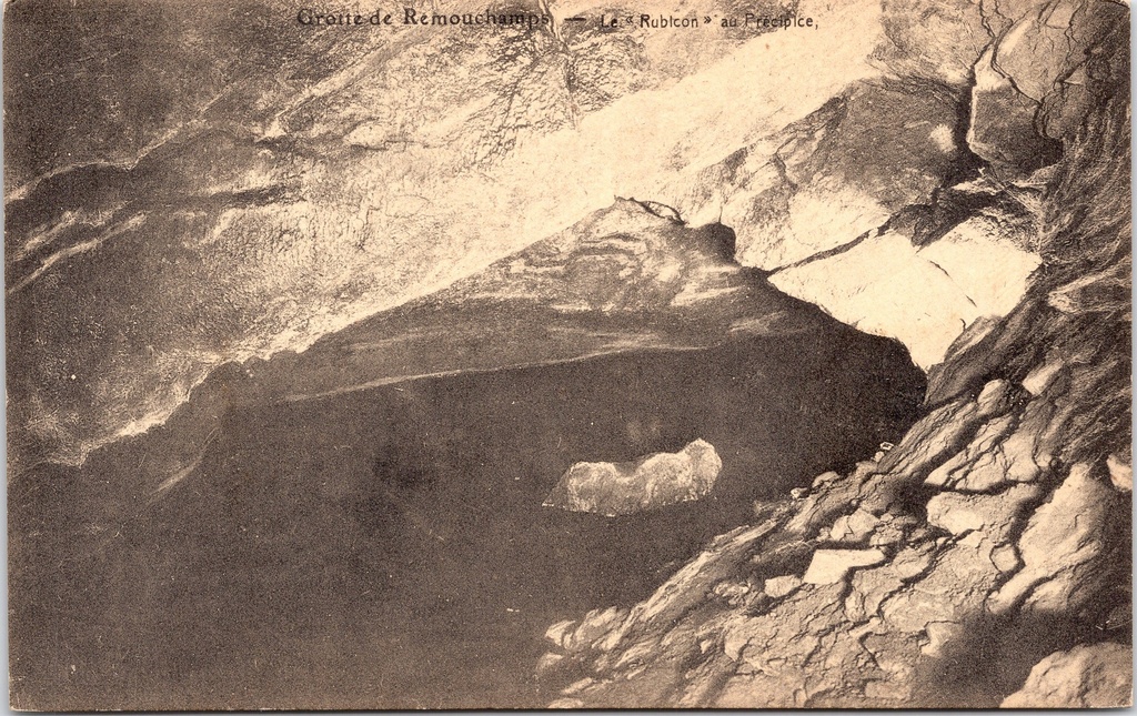 [Ayweille1037] Aywaille – “Le ‘Rubicon’ au Précipice” – The Rubicon passage at the Precipice in the Remouchamps Caves