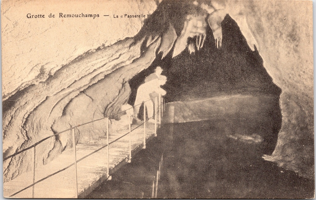 [Ayweille1039] Aywaille - "Grotte de Remouchamps — La «Passerelle»" - De loopbrug in de grotten van Remouchamps