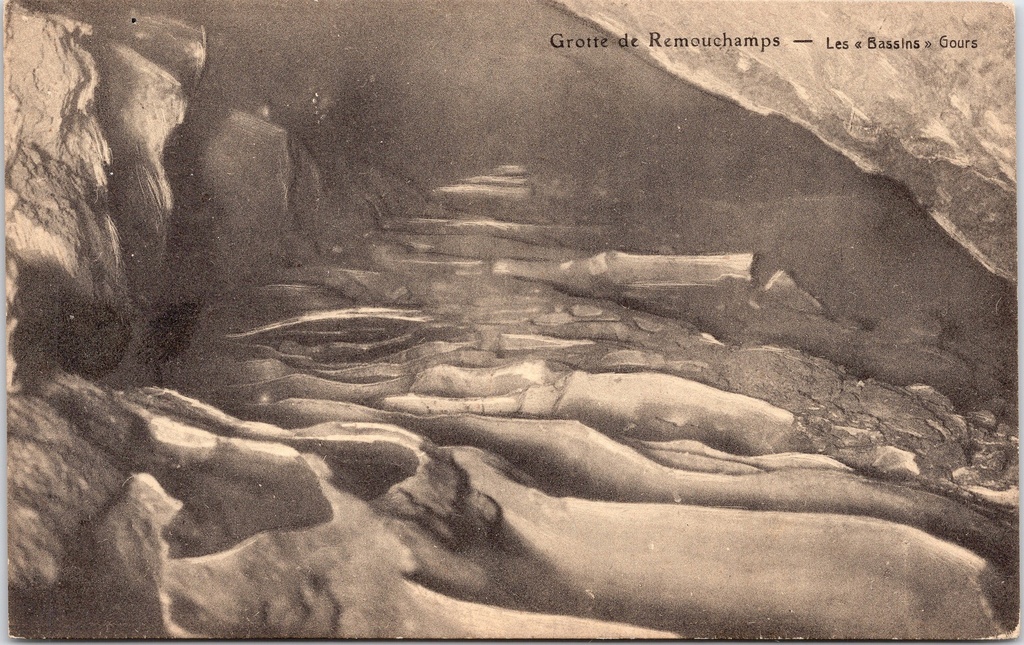 [Ayweille1041] Aywaille – “Les ‘Bassins’ Gours” – Grotte de Remouchamps, gour basins in the cave