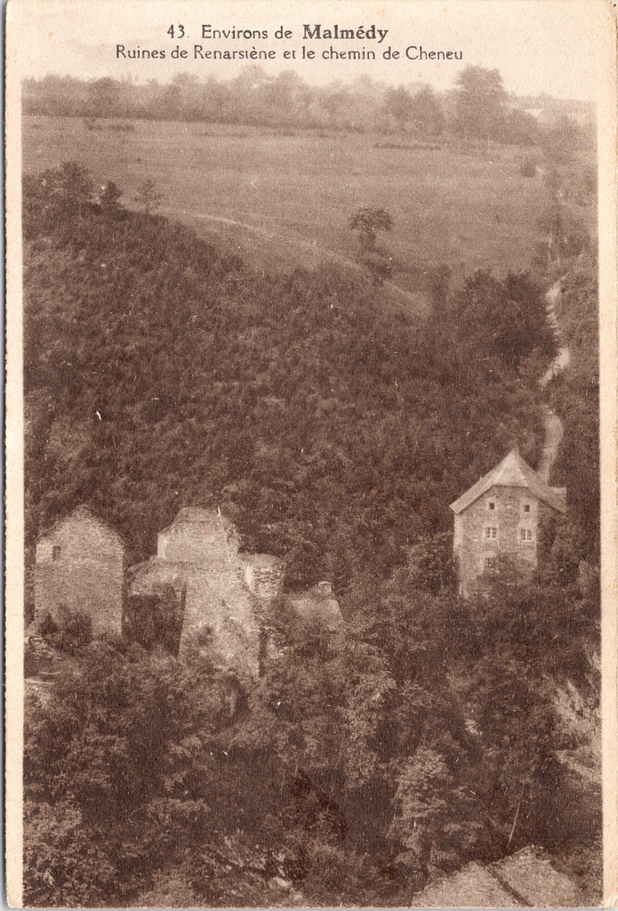 Malmedy - « Ruines de Renarstène et le chemin de Cheneu » - Ruines de Renarstène et le chemin de Cheneu