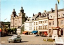 Malmedy - « Place Albert Ier et cathédrale Saint-Quirin » - Place Albert avec la cathédrale Saint-Quirin