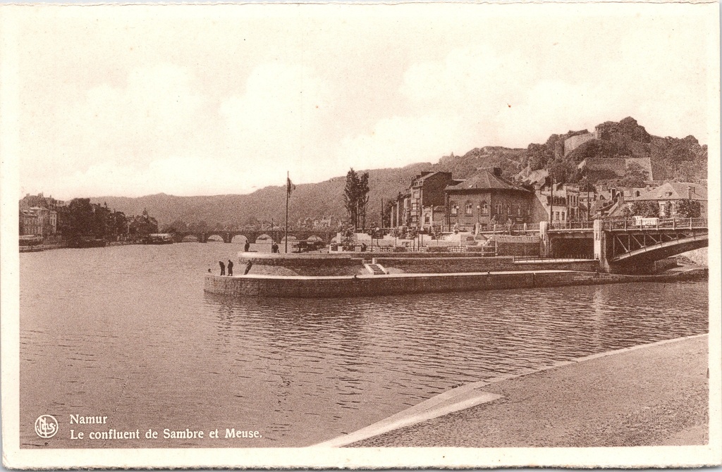 Namur - "Le confluent de Sambre et Meuse" - Samenvloeiing van Samber en Maas