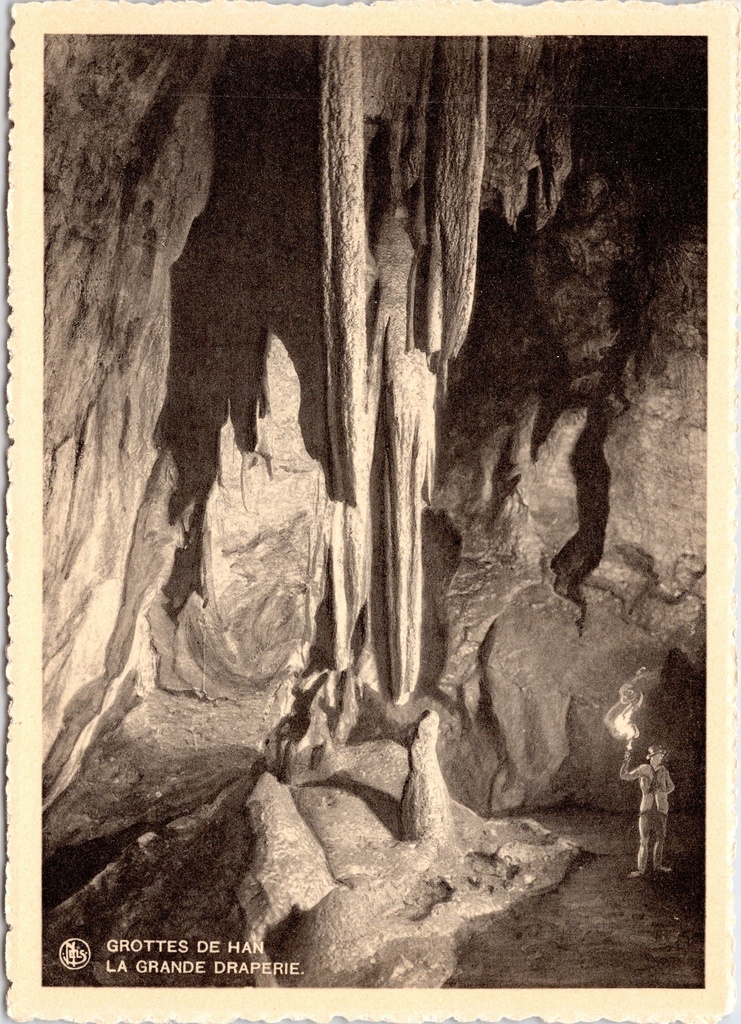 Rochefort - "La Grande Draperie" - De Grote Draperie in de Grotten van Han
