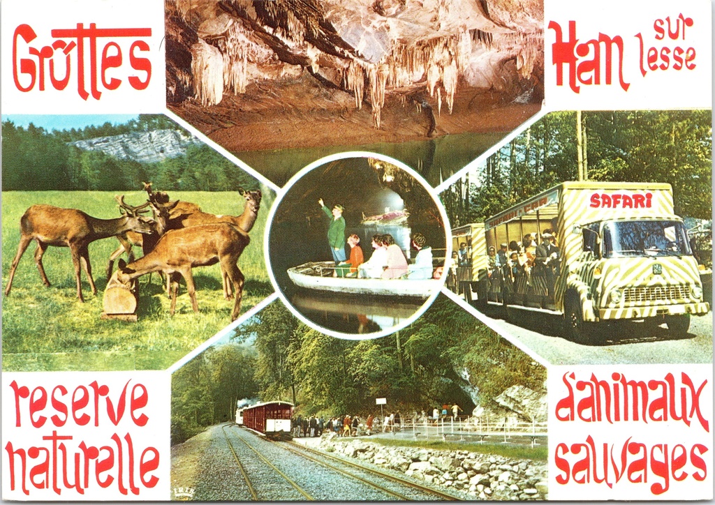 [Han-sur-lesse1261] Rochefort - « Grottes Han sur Lesse » - Grottes de Han avec réserve naturelle et camion safari