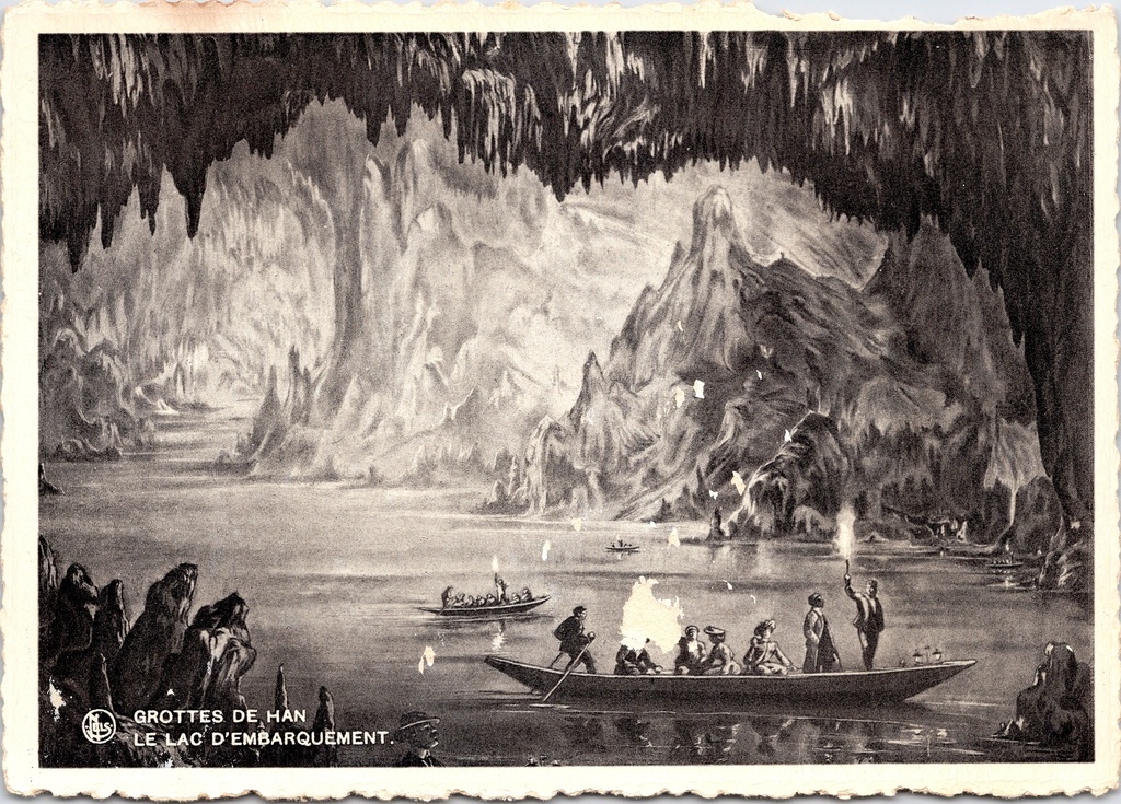 [Han-sur-lesse1275] Rochefort - « Grottes de Han - Le Lac d'Embarquement » - Grottes de Han, le lac d'embarquement
