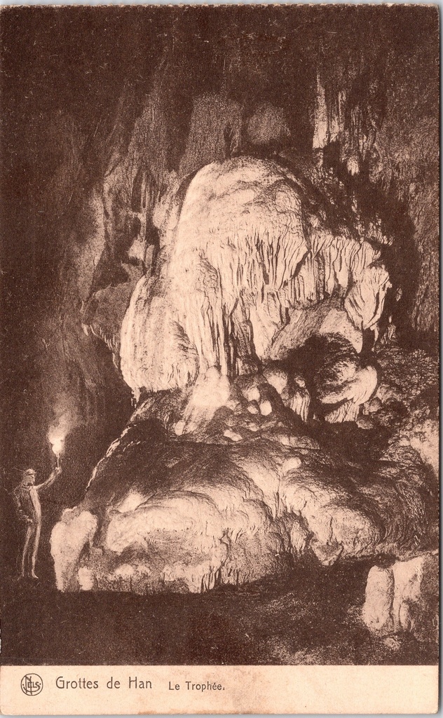 [Han-sur-lesse1295] Rochefort - « Grottes de Han - Le Trophée » - Les Grottes de Han, formation spéléothématique « Le Trophée »