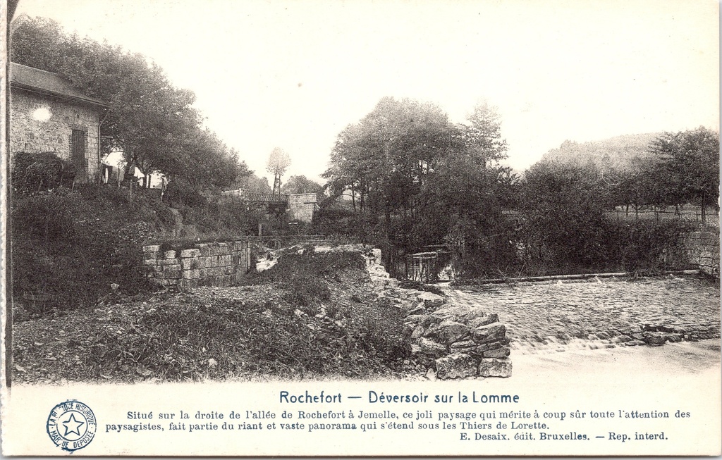 [Rochefort1389] Rochefort – “Déversoir sur la Lomme” – Spillway on the Lomme