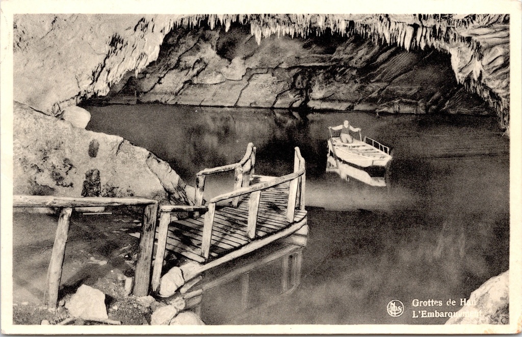 [Rochefort1399] Rochefort – ‘Grottes de Han – L’Embarquement’ – Grottes de Han, embarkation point on the underground river