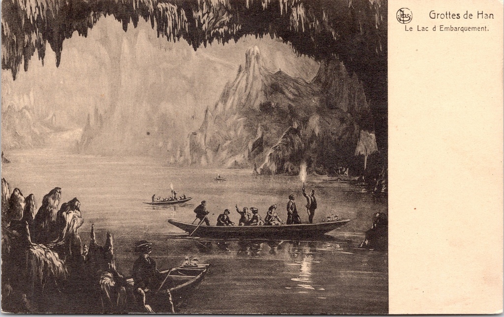 Rochefort - « Grottes de Han - Le Lac d'Embarquement » - Grottes de Han, le lac d'embarquement