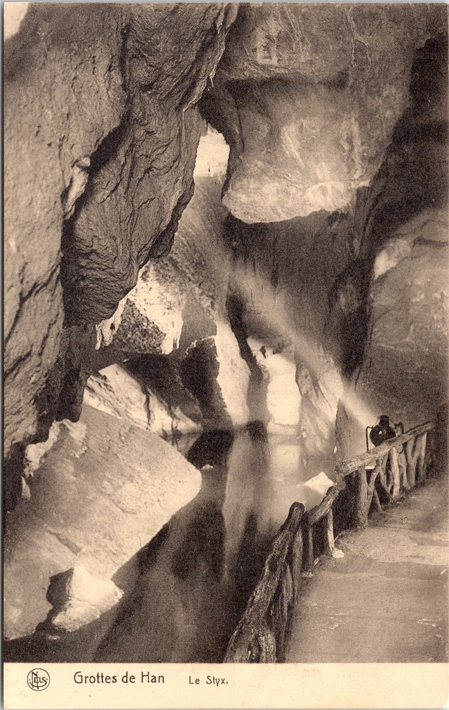 [Rochefort1441] Rochefort - "Grottes de Han - Le Styx" - De Styx ondergrondse rivier in de Grotten van Han