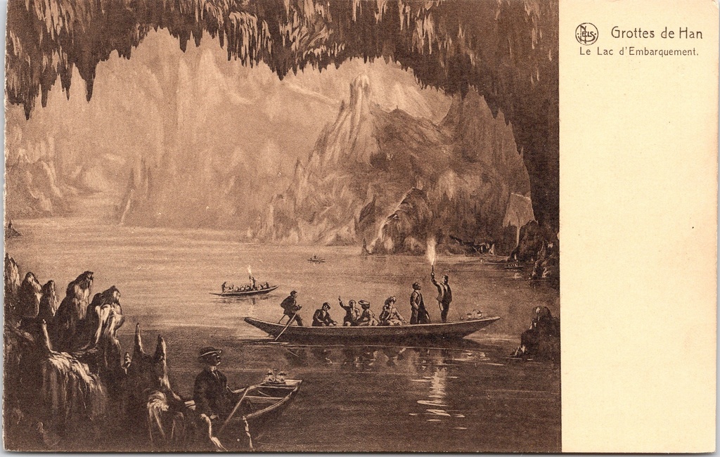 [Rochefort1443] Rochefort - « Grottes de Han - Le Lac d'Embarquement » - Grottes de Han, le lac d'embarquement